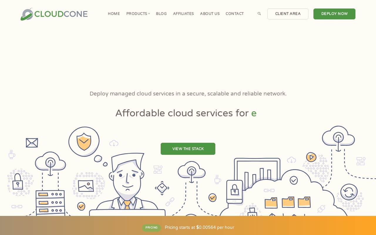 CloudCone 官网截图